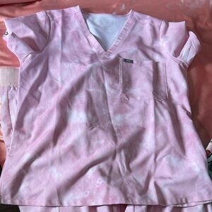 Figs Light Pink Scrub Set